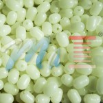 Luminous oval white beads with hole 8x12-3mm anti-break